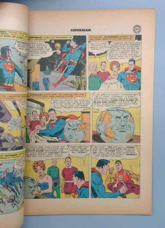 Superman #155 FN- Wrestling Cover DC 1962