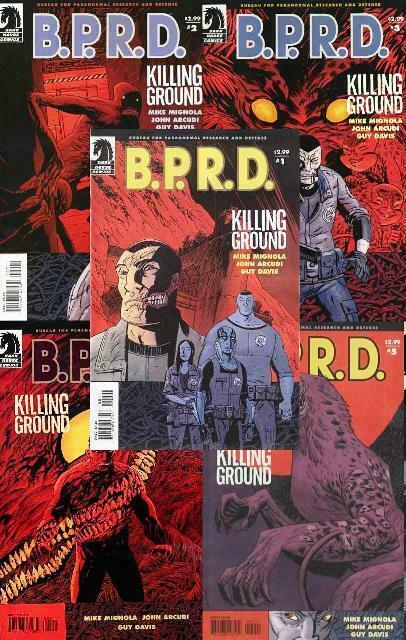 BPRD KILLING GROUND (2007 DH) 1-5  MIGNOLA  complete!