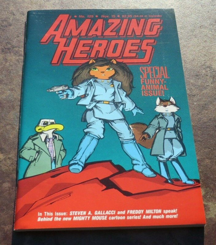 Amazing Heroes #129 NM+ WP High Grade Comic Special Funny Animal Issue Grendel