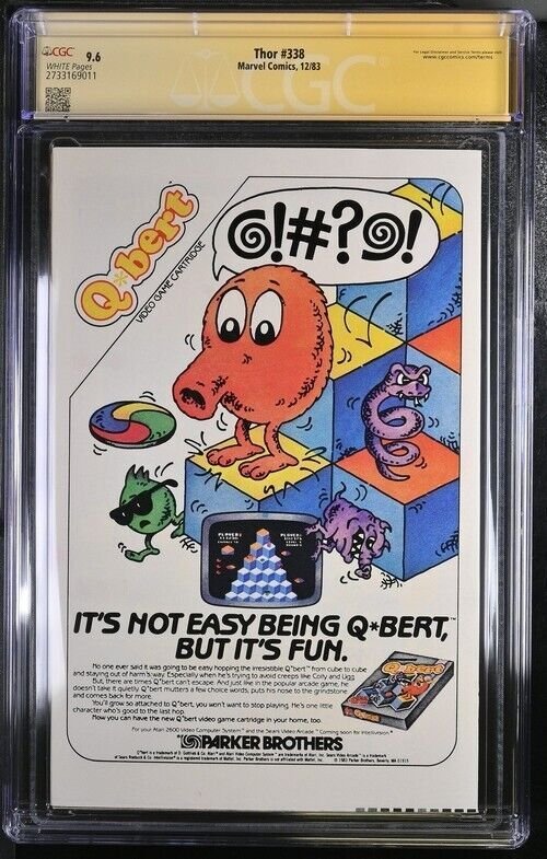 Thor (1983) # 338 (CGC 9.6 SS) Signed Walt Simonson * Marvel * 2nd appearance