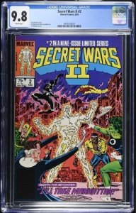 Secret Wars II #2 1985 Marvel Comics CGC 9.8 White Pages 023