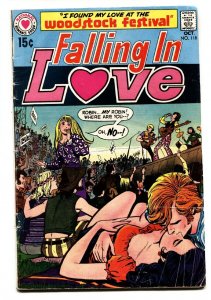 Falling In Love #118 comic book 1970-DC-Woodstock Concert issue-