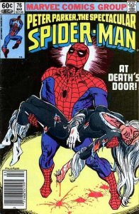 Spectacular Spider-Man, The #76 (Newsstand) VG ; Marvel | low grade comic Black 
