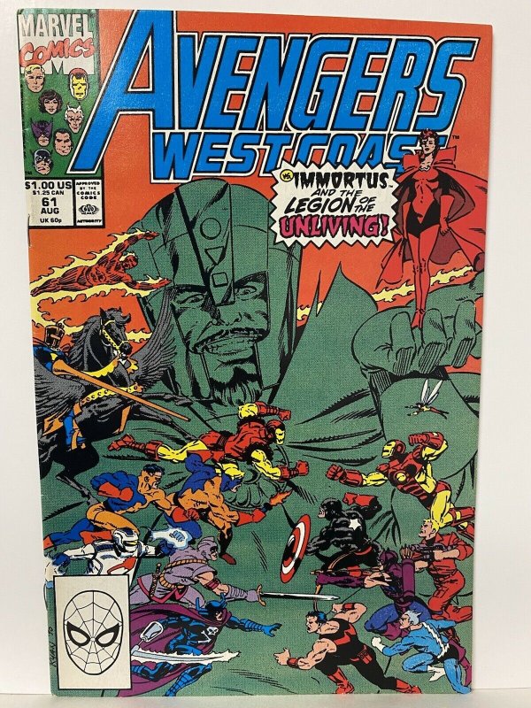 WEST COAST AVENGERS #61 V2 Marvel 1985 Wanda Vision Scarlet Witch Nexus Being