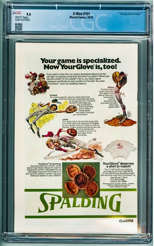 The X-Men #101 (1976) CGC 9.4! 1st Appearance of Phoenix!