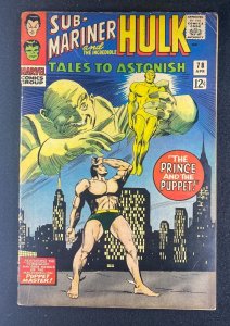 Tales to Astonish (1959) #78 FN- (5.5) Sub-Mariner Hulk Puppet Master Gene Colan