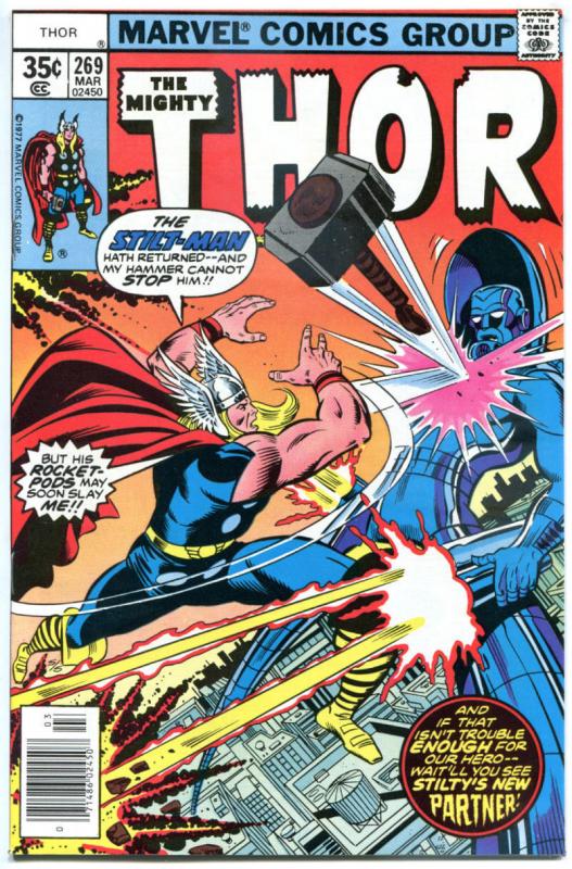 THOR #269 NM 270 VF, God of Thunder, DeZuniga, 1966, more Thor in store, Marvel