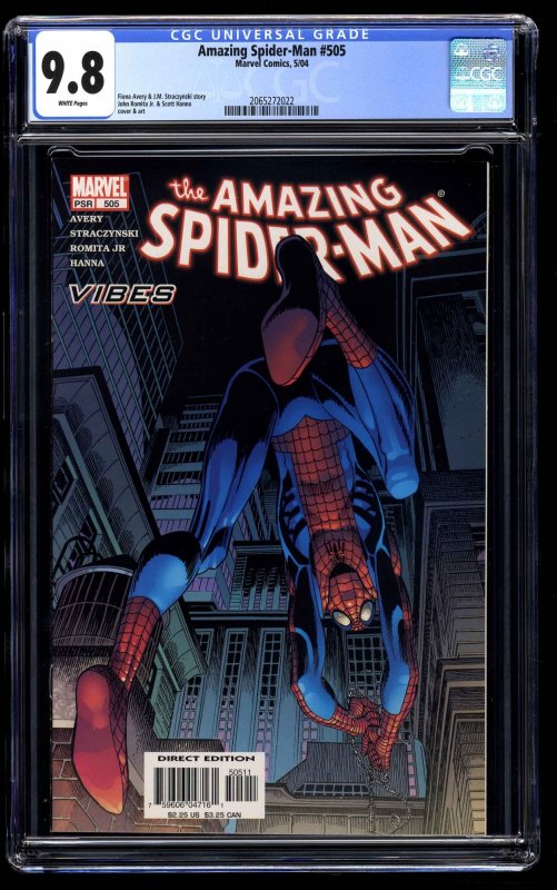 Amazing Spider-Man #505 CGC NM/M 9.8 White Pages