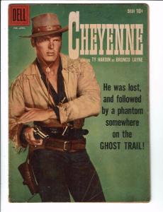 Cheyenne # 10 VG Dell Comic Book 1959 Western Ty Hardin Bronco Layne J89