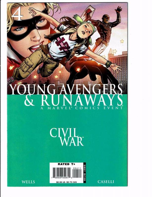 Young Avengers & Runaways #4 NM 1st Print Civil War Tie-In Marvel Comic Book J96