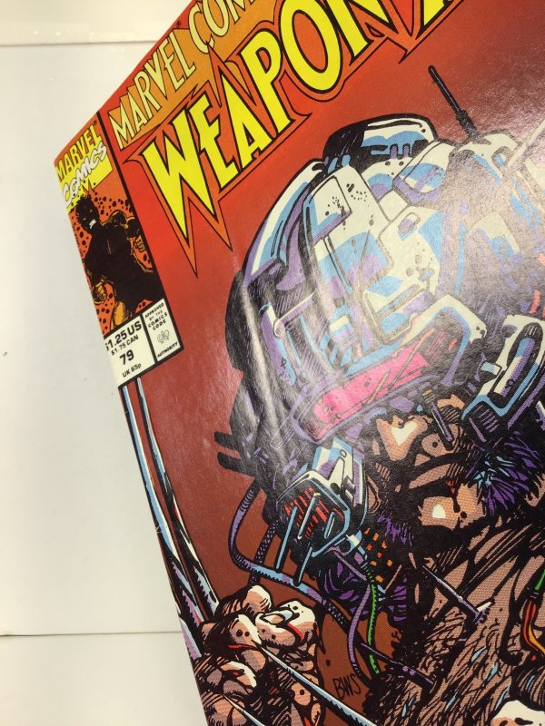 Marvel Comics Presents #79 (1991) key debut weapon x full design tech helmet