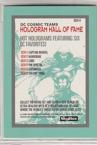 Spectre 1995 Hologram Cosmic Team Card