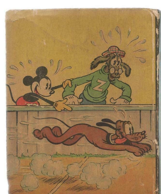 Mickey Mouse and Pluto the Racer VINTAGE 1936 Whitman Big Little Book 1128