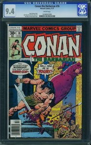 Conan the Barbarian #76 (1977) CGC 9.4 NM