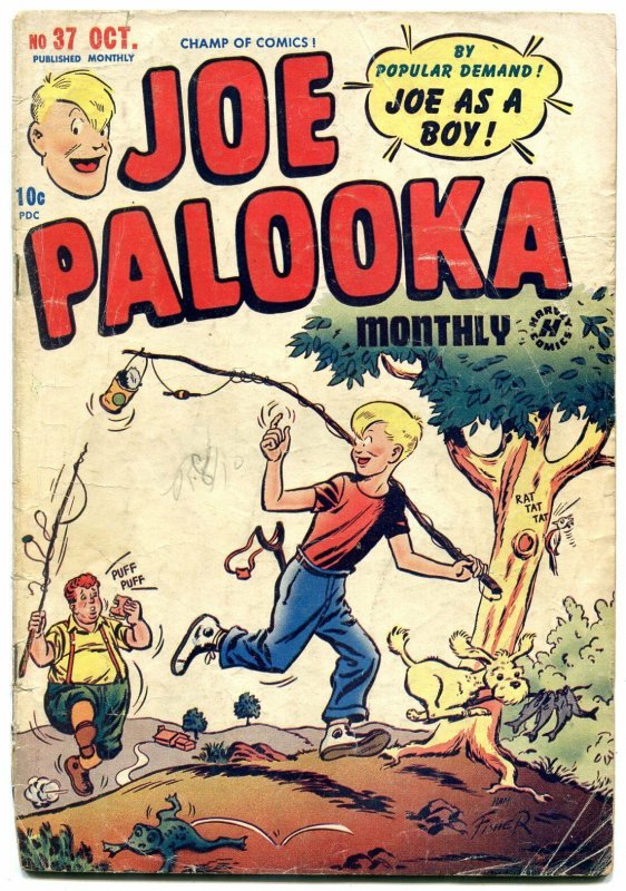 JOE PALOOKA #37 1949-HARVEY COMICS-JOE AS A BOY-BOXING VG