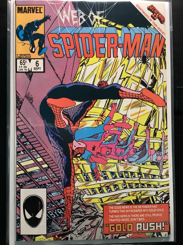 Web of Spider-Man #6 Direct Edition (1985)