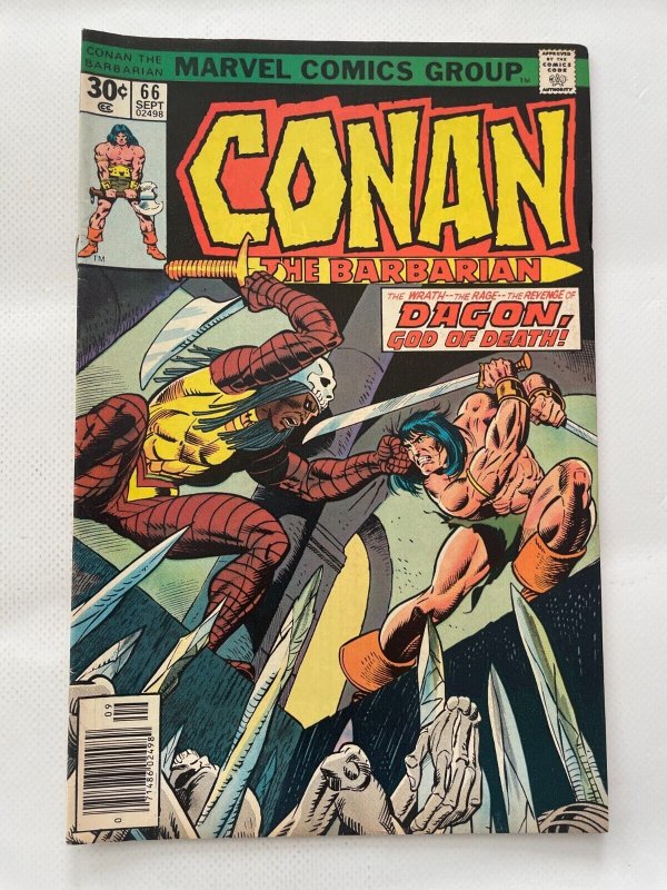 Conan The Barbarian # 66 VF/NM Marvel Comic Book Barry Smith Kull Sonja 12 LI7