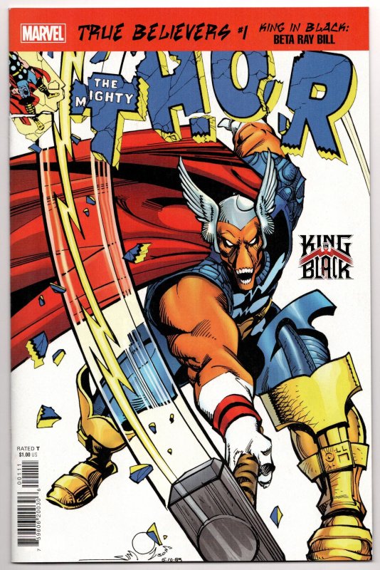 True Believers King In Black Beta Ray Bill #1 Reprints Thor #337 (NM) [ITC553]