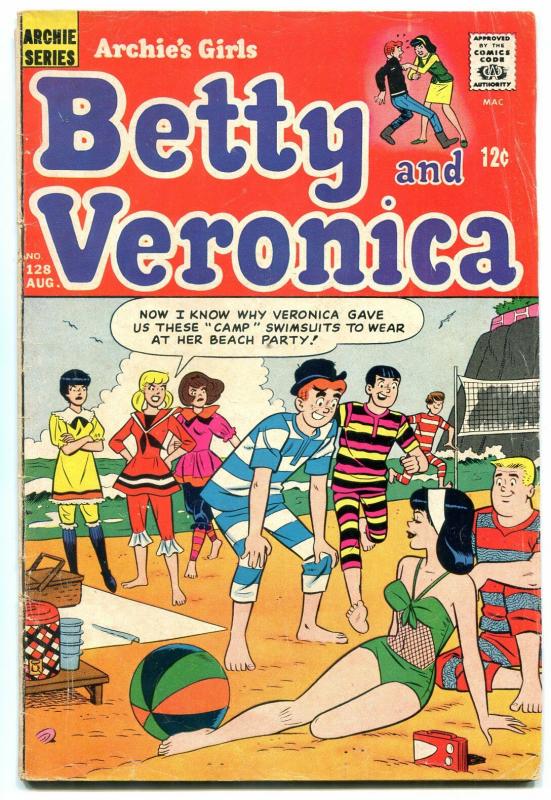 Archie's Girls Betty And Veronica #128 1966-teen humor VG