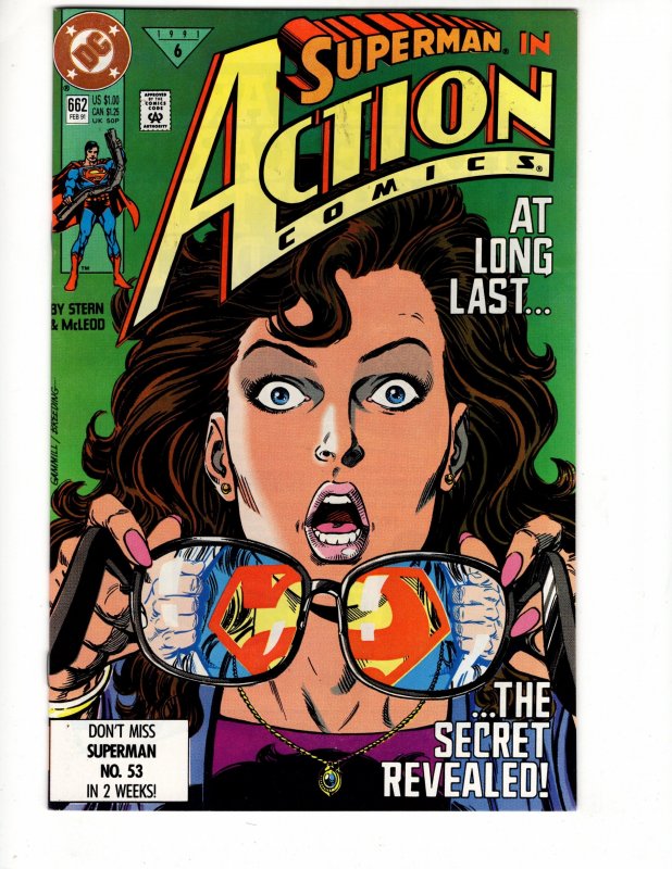 Action Comics #662 (VF+) AT LONG LAST...THE SECRET REVEALED !