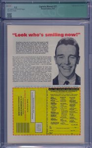 CAPTAIN MARVEL #27 CGC 9.2 SIGNED JIM STARLIN THANOS STARFOX AVENGERS