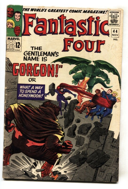 FANTASTIC FOUR #44 -- comic book -- 1965 -- Silver-Age -- Marvel -- VG