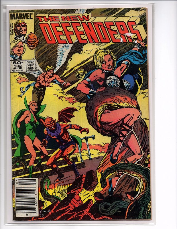 Marvel Comics (1972) The Defenders #132 Valkyrie, Gargoyle, Beast, Iceman, Angel