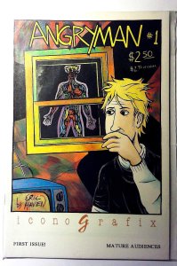Angryman #1 (1992) Caliber Comics Ned 1st Print Comic Book