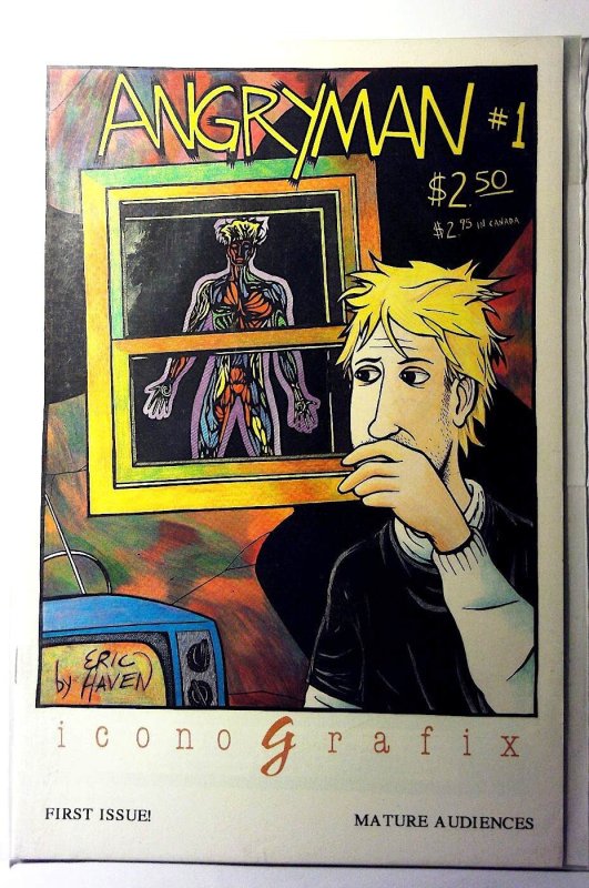 Angryman #1 (1992) Caliber Comics Ned 1st Print Comic Book