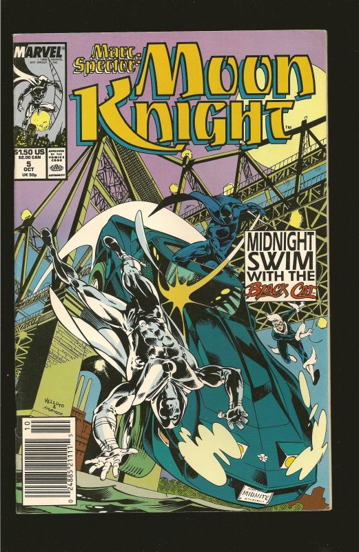 Marvel Comics Moon Knight  Vol 1 No 5 October 1989