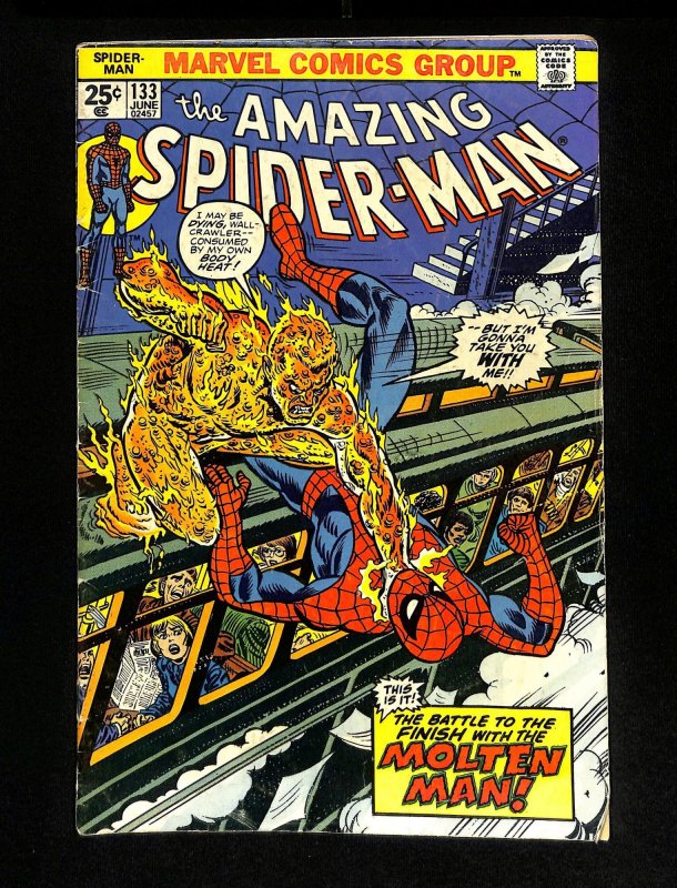 Amazing Spider-Man #133 Molten Man Appearance!