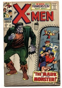 X-MEN #40 1968 MARVEL FIRST FRANKENSTEIN DON HECK ART VF-