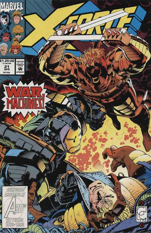 X-Force #21 FN ; Marvel | War Machine Greg Capullo