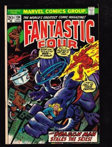 Fantastic Four #134 ~ A Dragon Stalks the Skies! ~ (7.0) 1973 WH