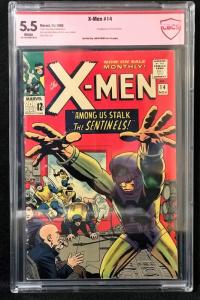 X-Men #14 (Marvel, 1965) CBCS 5.5 Jack Kirby verified Signature