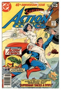 Action Comics #484 1978 Superman 40th Anniversary Action Comics #1 Classic Cover 
