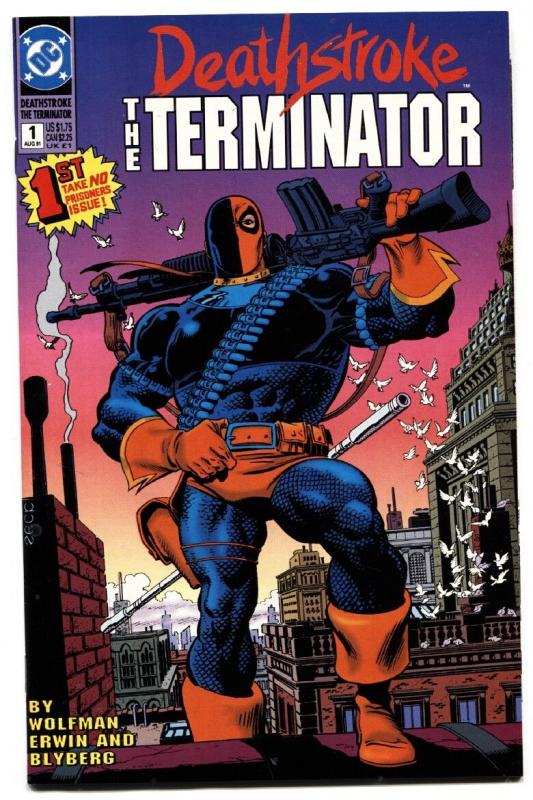 DEATHSTROKE: THE TERMINATOR #1 1991-comic book HIGH GRADE-DC-KEY.