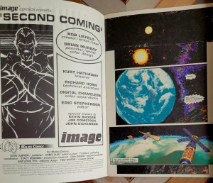 Supreme #1 w Trading Card (Image 1993) Silver Foil / 1st Issue Rob Liefeld VF/NM