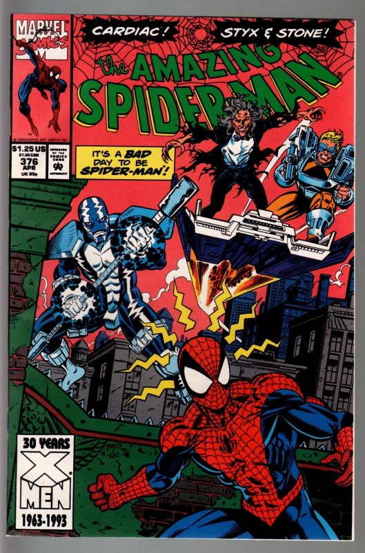 AMAZING SPIDER-MAN #376-MARVEL COMICS NM-CARDIAC