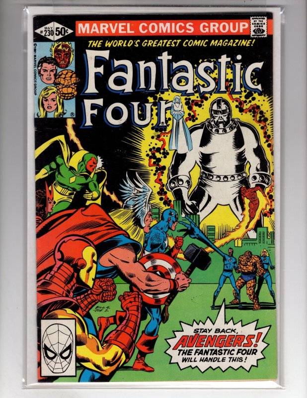 Fantastic Four #230 (1981)  Avengers appearance  / 106-BN#2