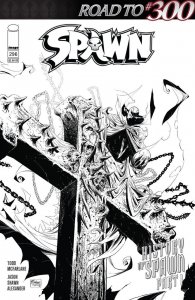 Spawn (1992) #296 NM Todd McFarlane Black and White Variant Image Comics