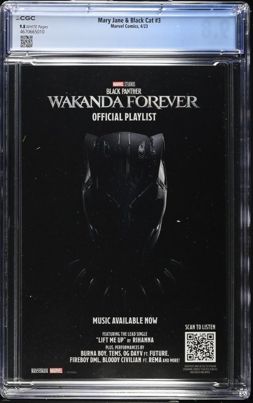 Mary Jane & Black Cat #3 (4/23) Graded CGC 9.8