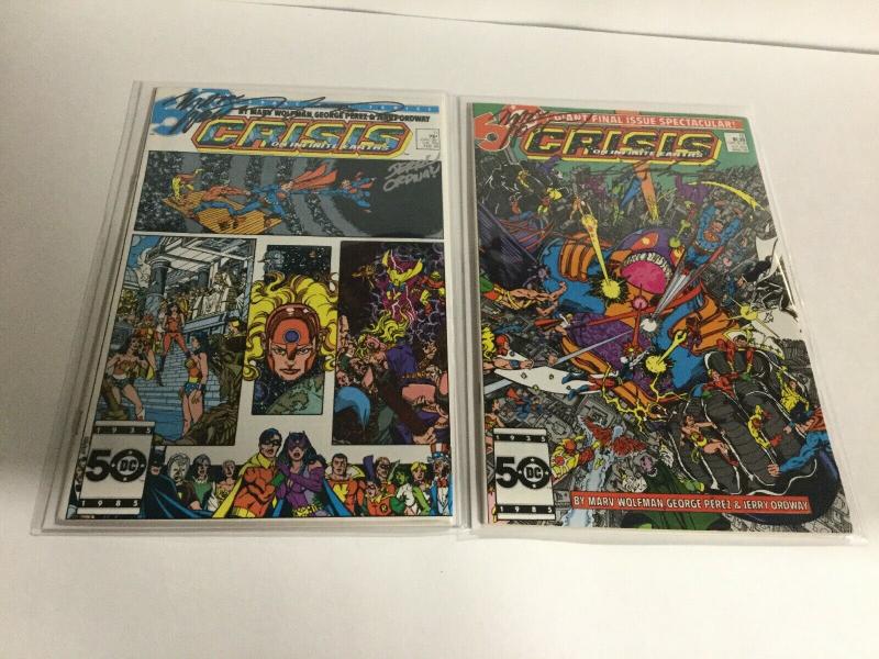 Crisis On Infinite Earths 1-12 Very Fine Signed By Giordano Pérez Wolfman Ordway