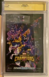 Thanos #13 3rd Print 1st Cosmic Ghost Rider Cover CGC 9.6 signed Cates  