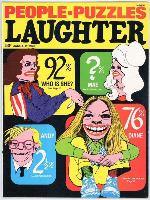 Laughter Magazine ~ Two(2) Issues 1976 Jan. Feb. Issues 8,9  Similar to Mad