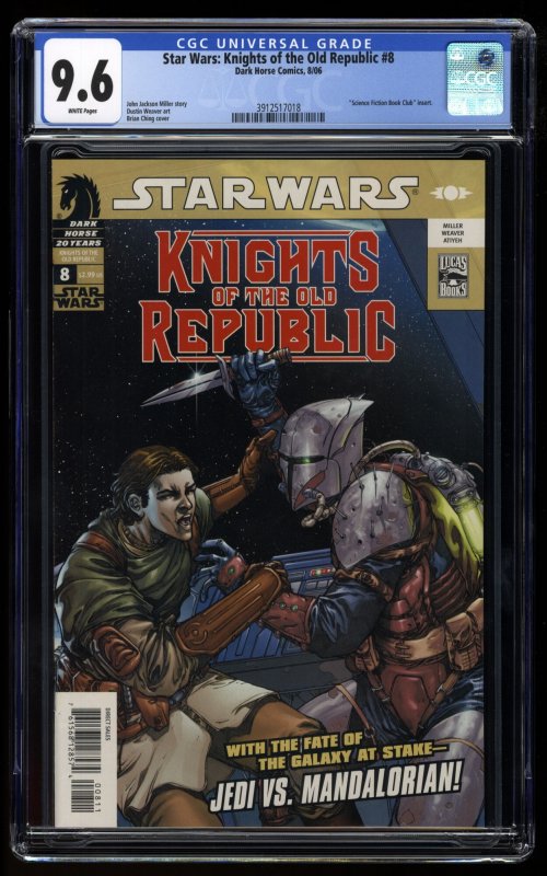 Star Wars: Knights of the Old Republic #8 CGC NM+ 9.6 1st Demagol Cassus Fett!