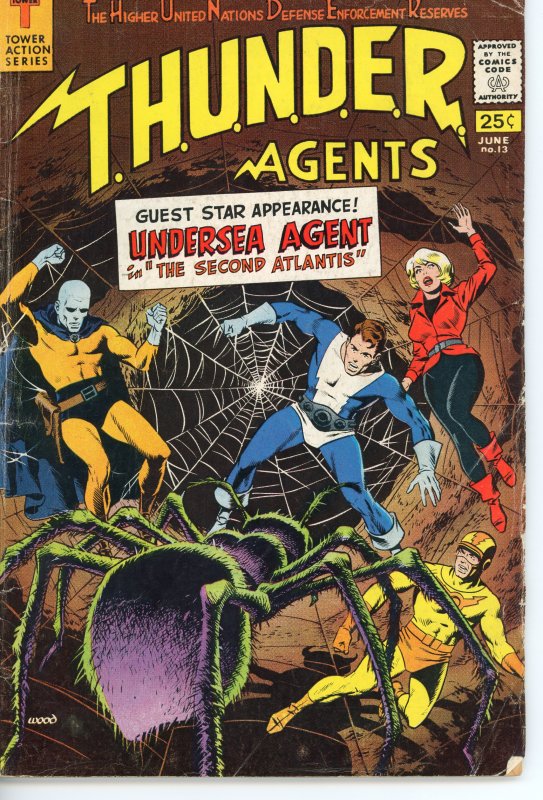 THUNDER Agents 13  G/VG  1967