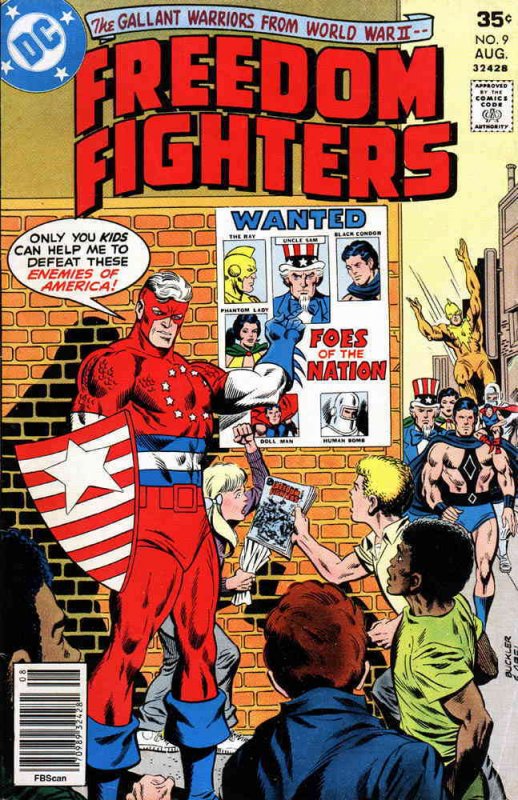Freedom Fighters #9 FN ; DC | Uncle Sam