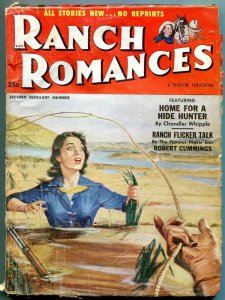 Ranch Romances 2nd February 1953-Quicksand cover- Robert Moore Williams VG