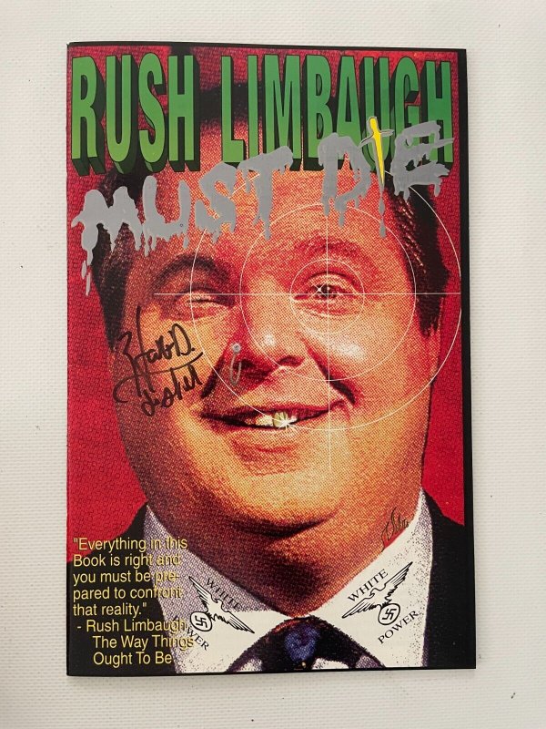 Rush Limbaugh Must Die # 1 VF/NM Boneyard Press Comic Book SIGNED Copy 9 J250